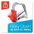 thumbnail image 2 of Premier Easy Open Clearvue Locking Slant-D Ring Binder, 3 Rings, 1" Capacity, 11 X 8.5, Black | Bundle of 2 Each, 2 of 5