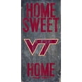 thumbnail image 2 of Virginia Tech Hokies 6'' x 12'' Home Sweet Home Sign, 2 of 2