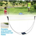 thumbnail image 3 of Family Fun Games Badminton Net, Portable Badminton Net Tool Free Assembly, Quick Adjustments, for Outdoor Gatherings Lawn Beach Parties (length 290±5cm, width 145±5cm), 3 of 4