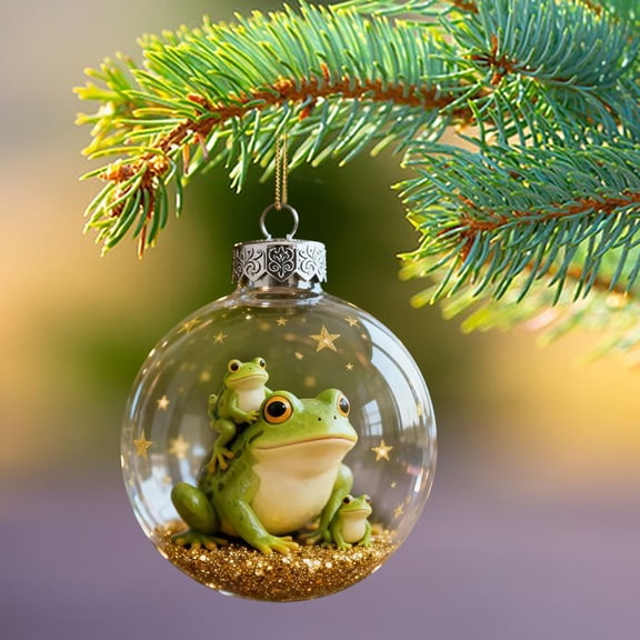 Frog Ornaments 2025, Frog Gifts for Women - Frogs Merch for Frog Lover, Frog Christmas Ornament for Christmas Tree Xmas Gifts for Xma Decor Home,A