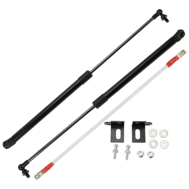 Resortes de elevación únicos para Mazda 6 M6 2014-2021, resorte de gas para el capó delantero negro con cable de conexión, soporte de montaje, junta, 2 juegos