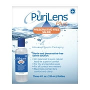 PuriLens Plus Preservative Free Saline Contact Lens Solution - 3 4 oz. Bottles