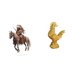 thumbnail image 1 of Letrero de escritorio Home Knight,Adorno de caballero acrílico 2D para estantería de manualidades,Escultura de pollo,Escultura de pollo,decoración del hogar,figura de gallo,Figura decorativa, 1 of 8