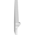 thumbnail image 4 of Ekena Millwork 48"W x 18-7/8"H x 2-3/4"P (Pitch 6/12) Peaked Cap 4 Spoke Architectural Grade PVC Combination Pediment, 4 of 8