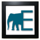 thumbnail image 1 of Nariz de elefante de peso corporal Mesa de pared con marco cuadrado negro, 1 of 4
