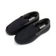 thumbnail image 3 of Haggar Men's Microsuede Slipper with Plaid Fleece Lining Black B4HP (8-9), 3 of 6