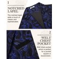 thumbnail image 4 of COOFANDY Paisley Vests for Men Victorian Suit Vest Gothic Tuxedo Vests Retro Vest, 4 of 6