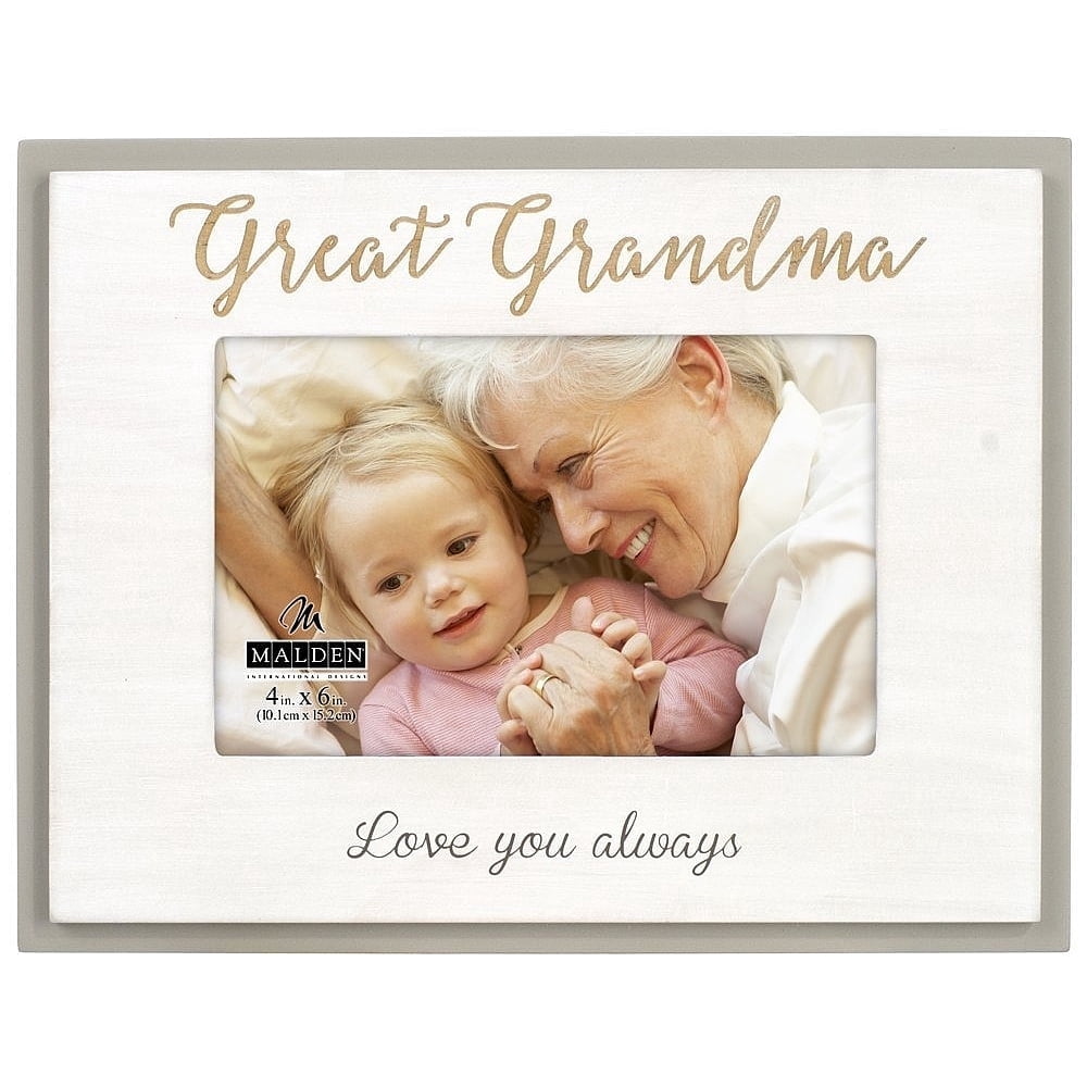 Malden 4" x 6" Great Grandma Photo Pictures Frame, Grandparents Gift