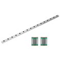 thumbnail image 2 of 1 rail de guidage linéaire miniature MGN12 de 400 mm de largeur, 12 mm, 2 blocs coulissants MGN12B, 2 of 4