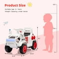thumbnail image 7 of 6V Battery Powered Electric Quad,Kids Ride On ATV,Forward/Reverse Switch, Rear Wheeler Motorized Ride On Mini Vehicle Car for Toddlers Boys Girls,White, 7 of 7