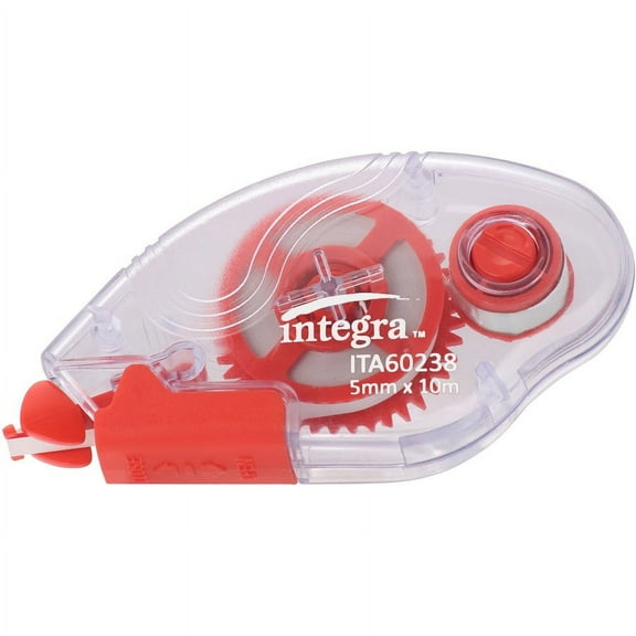 Integra Correction Tape - 2 Dispensers/PK - Holds Total 1 Tape(s) - White - 1 / Pack | Bundle of 5