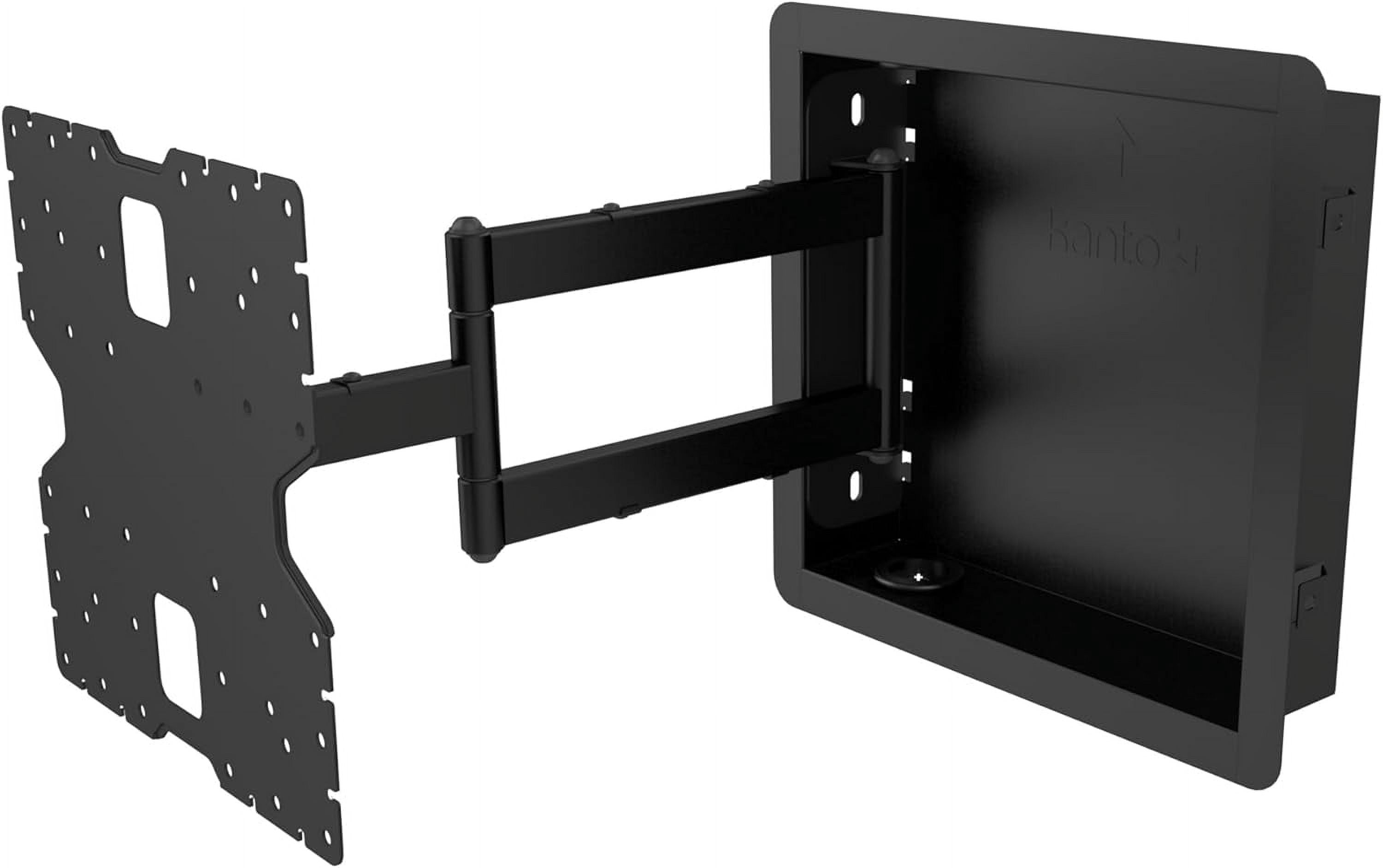 Sony K55XR80M2 55 Inch Bravia 8 QD-OLED 4K HDR Google TV with a Kanto R400 Recessed In-wall Full Motion Articulating Mount (2025)