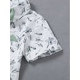 thumbnail image 6 of CARETOO Toddler Boy Clothes Suits Summer Formal Short Shirt Bowtie Suspender Shorts Cotton Fabric, 6 of 7