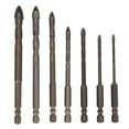 thumbnail image 2 of JUEGO DE BROCA de Perforació de Concreto, 3-12 mm de 7 PCS Masonería Bit Multipurpose Para Ladrillo de AzuleJos de Madera de Vidrio de Cemento, 2 of 7