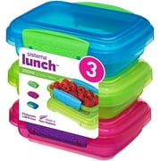 Sistema Lunch Collection Food Storage containers, Blue, Green, Pink
