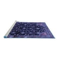 thumbnail image 2 of Ahgly Company Machine Washable Indoor Rectangle Persian Blue Traditional Area Rugs, 2' x 3', 2 of 4