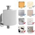 thumbnail image 2 of Portarrollos de papel higiénico autoadhesivo, portarrollos de acero inoxidable, portarrollos para baño y cocina, 2 of 4