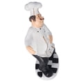thumbnail image 1 of Chef Figures Décoratif, Exécution Exquise Multi But Cuisine Ornements Résine Matériel pour les Restaurants, 1 of 8