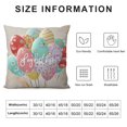 thumbnail image 5 of Pillowcase Easter Cute Colorful Eggs Rabbit Floral Flowers King  Pillow Cover Protector Pillow Sham Pillow Case with Zipper  for Long Throw Pillow, 5 of 5
