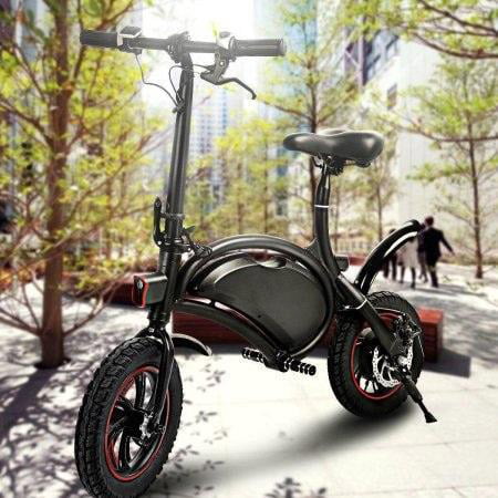 ANCHEER 12''APP Control Folding Electric Bike Bluetooth System 350W 36V 6AH Lithium Battery Smart Electric Mountain Bicycle With Automatic