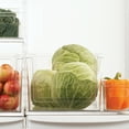 thumbnail image 6 of Mainstays Extra Large Deep Open-Front Pantry Organizer Bin, Clear Plastic, 12” x 10.5” x 8.0”, 6 of 9