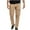 Khaki, variant on Wyobmus Men's Stretch Cargo Pants Quick Dry Lightweight Casual Pants Elastic Waist Straight Fit Utility Work Pants Black