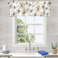 thumbnail image 4 of Sunflower Curtain Valance for Windows Vintage Floral Butterfly Window Treatments 1 Panel Short Curtains for Kitchen Windows Bathroom Bedroom,54 x 18 Inch, 4 of 5
