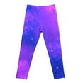 thumbnail image 6 of LRen Girls Leggings Size 7-8 High Waisted Galaxy Sky Print Casual Yoga Pants Tights Trousers for Kids Dance Comfortable Workout Running Yoga Pants, 6 of 6