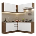 thumbnail image 1 of Cocina Integral Esquinera 349cm Marrón/Blanco Glamy Madesa 03, 1 of 10