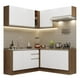 thumbnail image 1 of Cocina Integral Esquinera 349cm Marrón/Blanco Glamy Madesa 03, 1 of 10