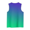 thumbnail image 6 of WTXUE Tank Tops Sleeveless, Crew Neck Women's Gradient Print Vest Casual Top Printed | Casual for Women Green/Printed M, 6 of 6