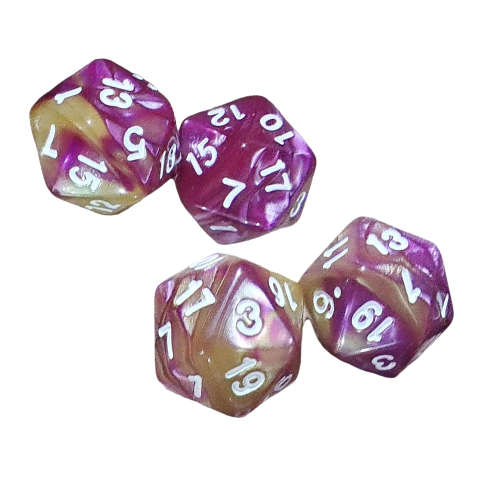 10pcs 20 Sided D20 Poliédrico Para E Jogo Role Playing Game