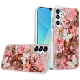 thumbnail image 4 of XPM for Motorola Moto G 5G 2025 Phone Case, Epoxy Glitter Flowers Bling 3D Butterfly Fashion TPU Hybrid with Shockproof Protection Cover for Moto G 5G (2025) (Rose Gold), 4 of 8