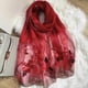 thumbnail image 2 of Bufanda de seda para mujer, chales y envolturas livianos para bodas, chal de pashmina de moda, bufandas bordadas, 2 of 5