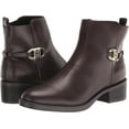 thumbnail image 3 of Tommy Hilfiger Imiera Dark Brown Round Toe Pull On Zip Closure Ankle Boots (DARK BROWN, 7.5), 3 of 4