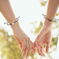 thumbnail image 2 of Pack de 2 pulseras de la amistad, pulsera de mariposa, pulseras de hermanas, pulsera de mejor amiga para mujer, pulseras a juego, regalo de mejor amiga para parejas y mejores amigas, 2 of 5