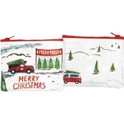 Truck & Tree Merry Christmas - Zipper Wallet