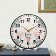 thumbnail image 4 of Yayeee Wall Clock Battery Operated 11.9" Silent Quartz Non-Ticking for Living Room Decor, Cute Elephant, 4 of 8