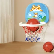 Chmadoxn Adjustable Indoor Hanging Basketball Hoop for Toddlers 1-3 Years - Baby Basketball Stand with Soft Foam Ball, Home Play Toy for Boys & Girls, Motor Skills Development & Early Sports Fun