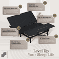 thumbnail image 6 of Sven & Son Essential Adjustable Bed Base (Frame) + 10 in Memory Foam Matt (Firm), Easy Assembly, Head and Foot Lift, Memory Positions, Zero Gravity, Wireless Remote - Queen, 6 of 7
