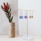 thumbnail image 5 of GOOHOCHY T Bar Pendiente Pantalla Soporte Soporte de Joyería Joyas Pantalla Colgante Rack Organizador, 5 of 7