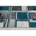 thumbnail image 4 of HR Boxes / Cubism / Squares Modern Contemporary abstract Hand Carved Area Rug Turquoise - 7'5" x 10', 4 of 5