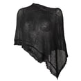 thumbnail image 4 of Women's Stylish Asymmetrical Knit Cape, Lightweight Loose Summer Cover Up, 4 of 4