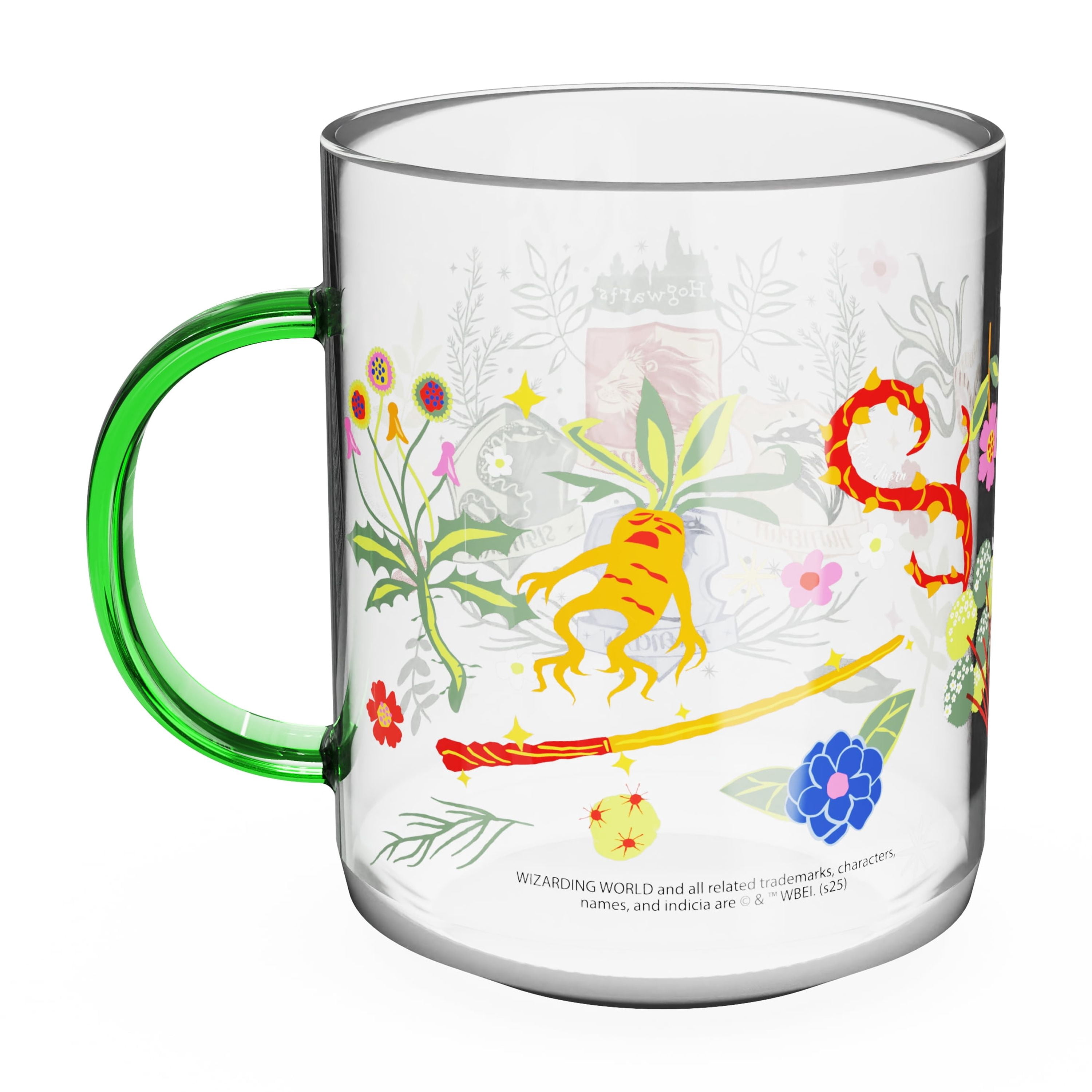 Zak Designs 14.5 oz Kaya Glass Mug with Colored Handle - Harry Potter