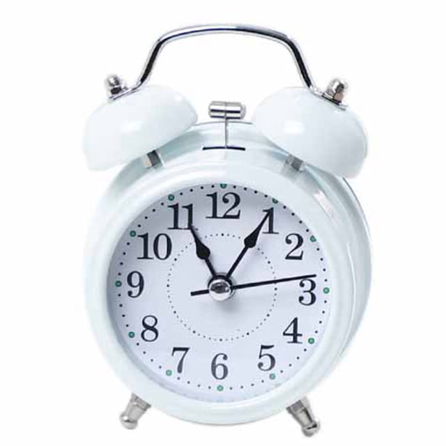 Reloj despertador analógico de cuarzo NikouMX con campana doble 3 pulgadas