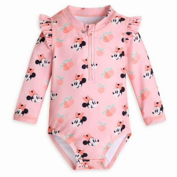Minnie Mouse Pink Cute One Piece Swimsuit for Baby 9 12 Months
