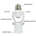 Rotatable PIR Motion Sensor Light Socket 180 Degree Rotate 360 Degree Detection E26/E27 Bulb