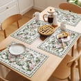thumbnail image 5 of Placemat Set of 4 Spring Flowers Pink Placemats for Dining Table Bird Floral Leaf Washable Table Mats for Kitchen and Party Decor Indoor & Outdoor Use, 5 of 8