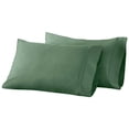 thumbnail image 2 of BNM Egyptian Cotton 850 Thread Count Pillowcase Set of 2, King, Green, 2 of 4