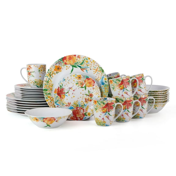 Fitz and Floyd Garden Delight 32-Piece Porcelain Tableware Set (service for 8)